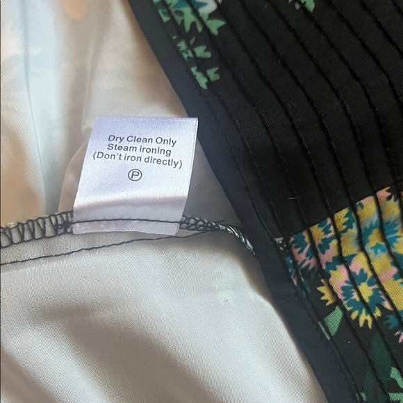 Tuckernuck Chloe Floral Belted Dress - Black, Yellow, Green - Picture 9 of 10